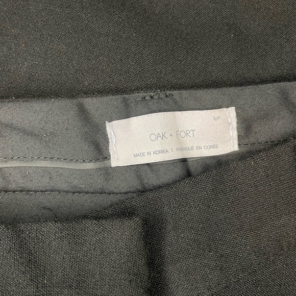 Oak + Fort Women's Black Wide Leg Pants - Small - Picture 4 of 7